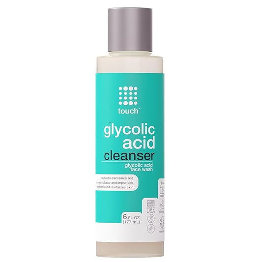 10% Glycolic Acid Face Wash - Exfoliating, Non Drying & Foaming AHA Cleanser - Anti-Aging, Skin Tone & Texture, Wrinkles, Pores, Blackheads - Sulfate Free, Oil Free, & Low PH - 6 oz.-FlexoryFit
