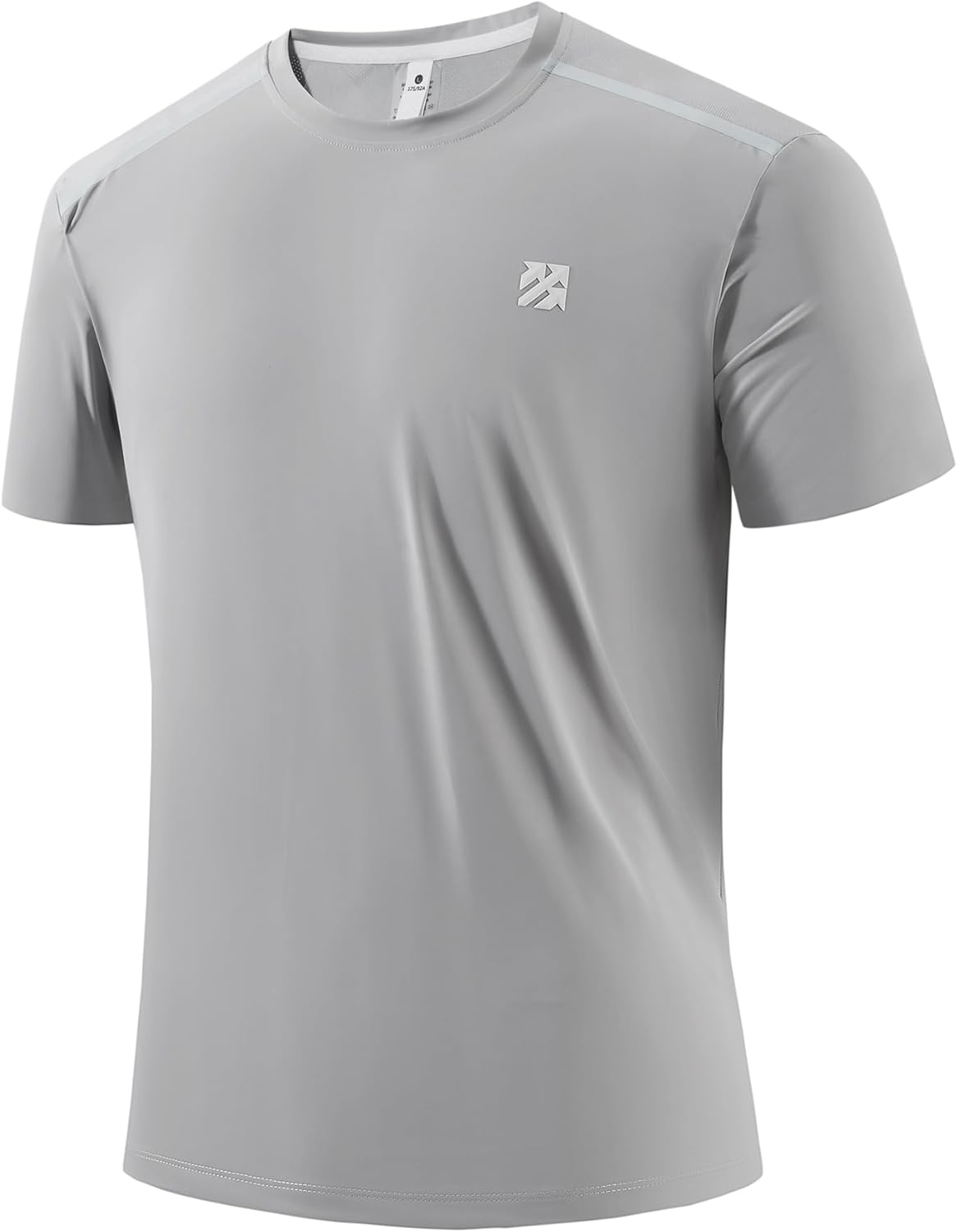 Mens Seamless Workout T-Shirts Lightweight Moisture Wicking Running Hiking Camping Tennis Pickleball Shirts for Men