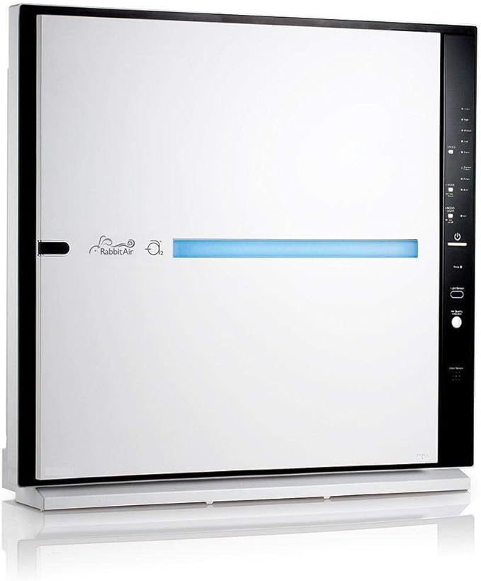Rabbit Air, MinusA2 Air Purifiers for Home, Ultra Quiet HEPA Air Purifier - Wall Mountable Air Purifiers for Home Large Room, Allergies, Dust, Mold, Smoke & VOCs - (SPA-780A, White, Toxin Absorber)