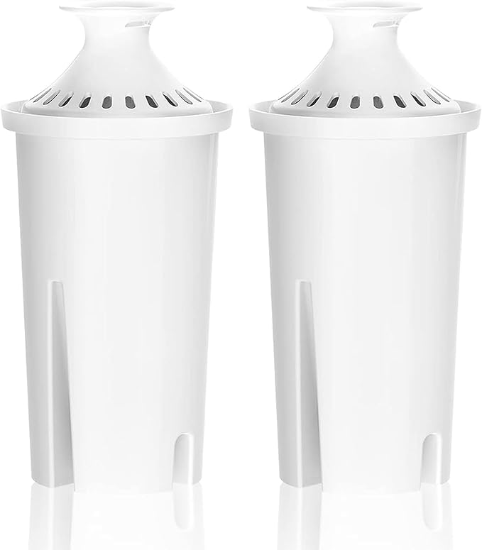 Overbest NSF Certified Pitcher Water Filter, Replacement for Brita® Pitchers and Dispensers, Brita® Classic 35557, OB03, Mavea® 107007, and More, Includes 2 Filters