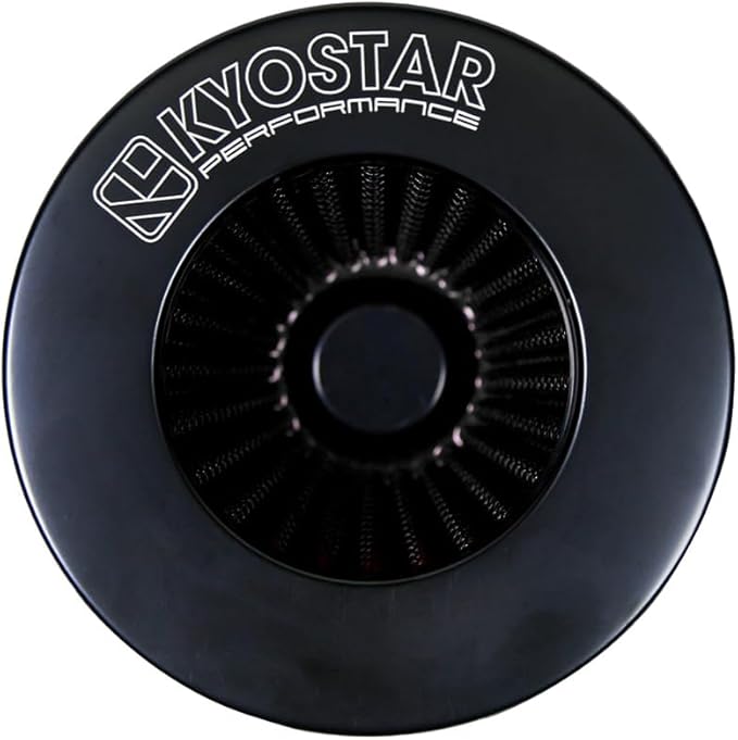Kyostar Universal Black 3.5 Inch 89mm Air Intake Cone Filter Replacement Quality Dry Air Filter