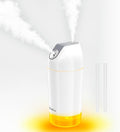 HandFan Small Portable Humidifier Rechargeable, 140ml/h Wireless Ultrasonic humidifier Battery Operated, Mini Personal Cordless Cool Mist Humidifiers, for Bedroom Office Travel Car Plants(Gray)