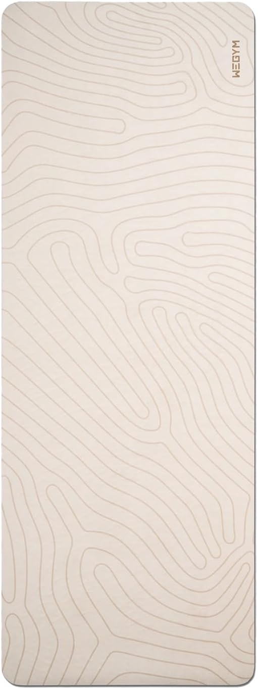 4mm Cushioned Exercise Mat for Yoga & Pilates - Anti Slip, Polyurethane with Suede Top & Carrying Strap-FlexoryFit