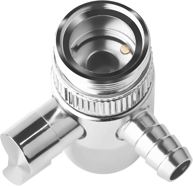 Faucet Diverter Valve with Aerator for Countertop Water Filter,Faucet Adapter to 3/8" Barb outlet,Faucet Splitter for Water Diversion