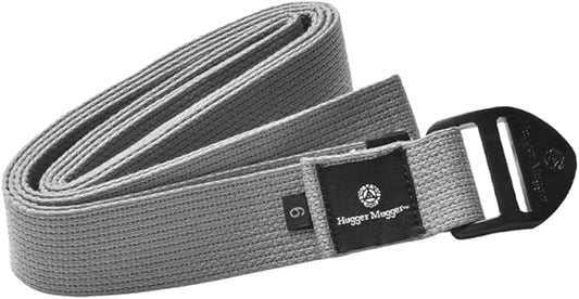 Hugger Mugger Cinch Cotton Yoga Strap - Super Strong Cotton, Quiet Cinch-Style Buckle, Long Length Great for Taller People-FlexoryFit