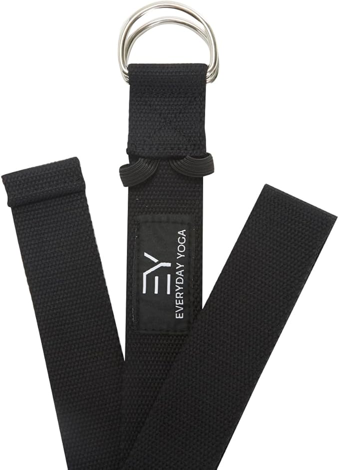 Everyday Yoga Super Strong Strap with Metal D-ring Buckle - Improve Flexibility, Stretching, and Physical Therapy Fitness.-FlexoryFit