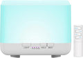 600ml Essential Oil Diffuser White Cute Humidifier with Adjustable Mist Mode,Auto Off,7-Colors Night lignts 3 in 1 Portable Aroma Diffuser for Bedroom/Office/Home（YK）
