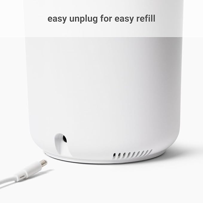 Hey Dewy Wellness Humidifier - for home, office, bathroom spa, or bedroom, with cool utrasonic mist hydration (Slate)
