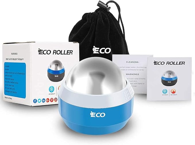 iECO Cryosphere Cold Massage Roller Ball - Massage Ball for Cold & Heat Relief, Myofascial Release, Trigger Point Therapy, Muscle Knots - Deep Tissue Ice Massager-FlexoryFit