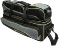 Pyramid Path Triple Tote Roller Plus Bowling Bag with Detachable Shoe Bag (Fits US Mens Size 15), Accessory and Side Pocket, Lightweight Travel Design