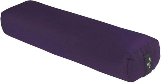 Hugger Mugger Junior Yoga Bolster - Narrower Profile, Very Firm, Great for Smaller Yogis, Heart-Opening poses or Under the Knees, Handmade in USA-FlexoryFit