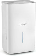 COSTWAY 150 Pints Energy Star Dehumidifier with Pump, 7000 Sq.Ft Portable Home Dehumidifier for Basements with 2 Modes & 3 Fan Speeds, 2.4 Gallon Tank,16.4 FT Pump Drain Hose