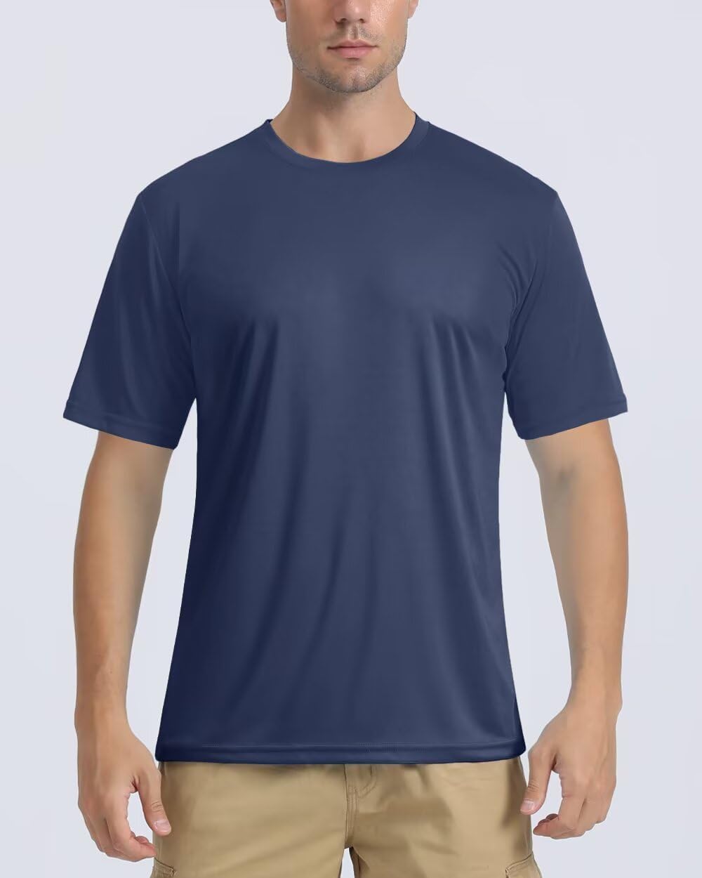 Boladeci Men's Swim Shirt Short Sleeve UPF 50+ Sun Protection SPF UV Moisture Wicking Lightweight Quick Dry Rash Guard