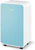 COSTWAY 2500 Sq. Ft Dehumidifier for Basement, 32 Pints Portable Quiet Dehumidifier for Bedroom Bathroom with Sleep Mode, 24H Timer, Auto Shut Off, Auto Defrost & Drain Hose (Navy)