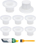 Replacement Filter Compatible with Horsepower Duck Compact Cordless Vacuum Cleaner AS Seen On TV, Vacuum Cleaner Filter Replacement Parts, 8+1 Pack