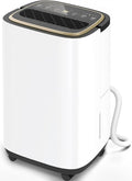 4500 Sq.Ft Dehumidifier for Basement with Drain Hose, 50 Pint Large Best Compressor Dehumidifiers for Home or Garage, Continuous Dehumidifying Features Humidity Display, 24H Timer and Child Lock