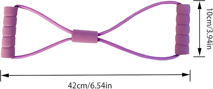 Figure 8 Stretch Fitness Strap for Full-Body Workouts,Exercise Bands for Back,Resistance Bands,Figure 8 Exercise Bands for Women Men-FlexoryFit