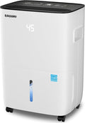SAHAUHY 120 Pints ENERGY STAR Dehumidifier for Home Bedroom Garage Basement Stockroom and Large Room Spaces up to 6,200 Sq. Ft with Drain Hose and Water Tank