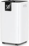 4000 sq.ft Dehumidifier for Basement, Trazico 45 Pint Dehumidifiers for Home with Drain Hose, Smart Humidity Control, 24H Timer, Auto Defrost, Ideal for Large Room, Bathroom, Bedroom, Garage, Black