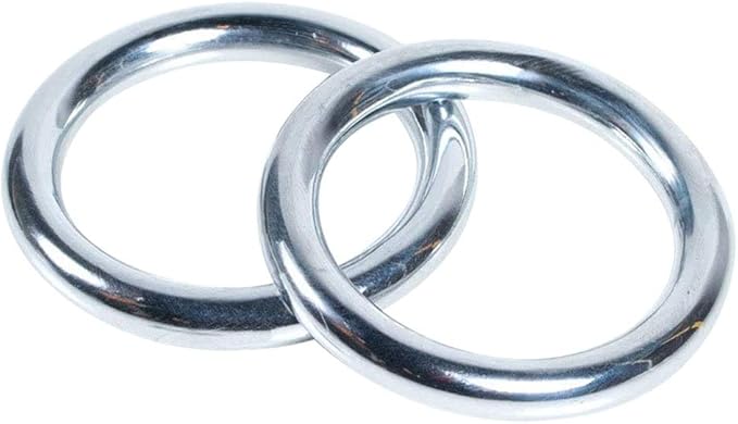 ZooBoo 2pcs Wing Chun Stainless Steel Training Rings (Pair) – Yeung Sau & Sticky Hand Strength Training for Wing Tsun, Siu Lum, and Kung Fu Practitioners-FlexoryFit