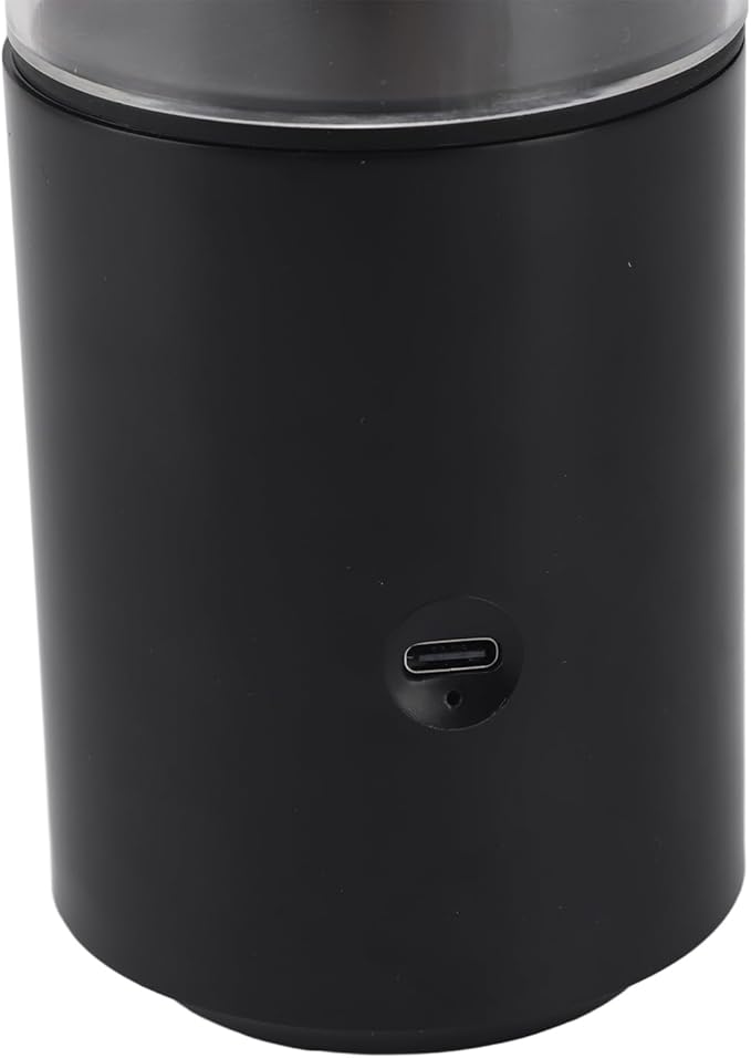 Essential Oil Diffuser Mini Portable Car USB Diffuser Humidifier with Candlelight Ambiance, Ultra Quiet Work for Office, Bedroom, Car Diffuser (Black)