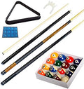 Pool Table - Premium Billiard 32 Pieces Accessory Kit - Pool Cue Sticks Bridge Ball Sets