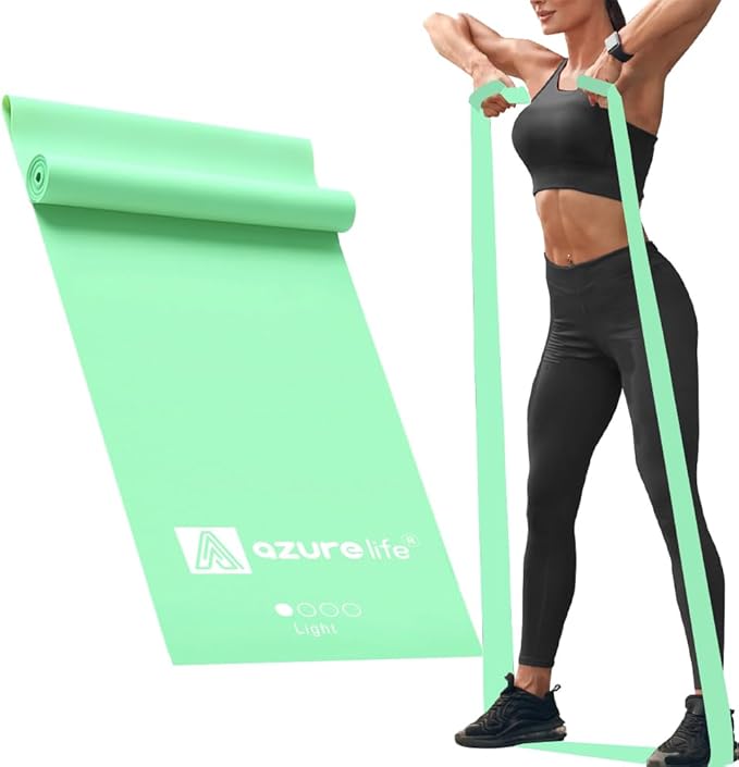 Professional 8 Yards Bulk Resistance Bands Rolls or 5,6,7 ft. Long Non-Latex Elastic Exercise Bands, Stretch Bands for PT, Yoga, Pilates, Rehab, at-Home or The Gym Workouts-FlexoryFit