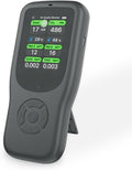 11-in-1 Air Quality Monitor - Portable Indoor Air Quality Detector with Stand, Real-Time Test for AQI, CO2, PM2.5, PM1.0, PM10, TVOC, HCHO, Particles, Temperature & Humidity with Aler (Black-Black)