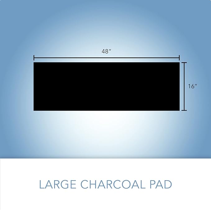 CFS – Pack of 2, Premium Cut-to-Fit Activated Carbon Pre-Filter Pad Compatible with 38002 Models – Fresh & Filtered Air for Indoor and Home – Charcoal Air Filter Sheet – 16" x 48" – Black