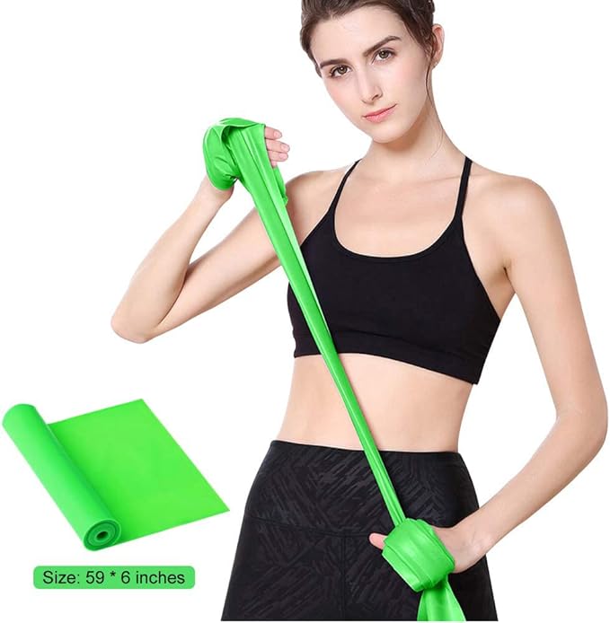 Resistance Bands, Elastic Exercise Bands for Working Out, Physical Therapy, Recovery, Yoga, Pilates, Strength Training-FlexoryFit