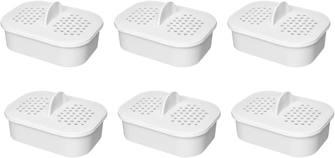 Nispira NFP-100 NFP100 Filter Replacement for Nakii Water Pitcher Dispenser Removes Chlorine, Lead, Odor, Color Reduce Water Hardness Pack of 6