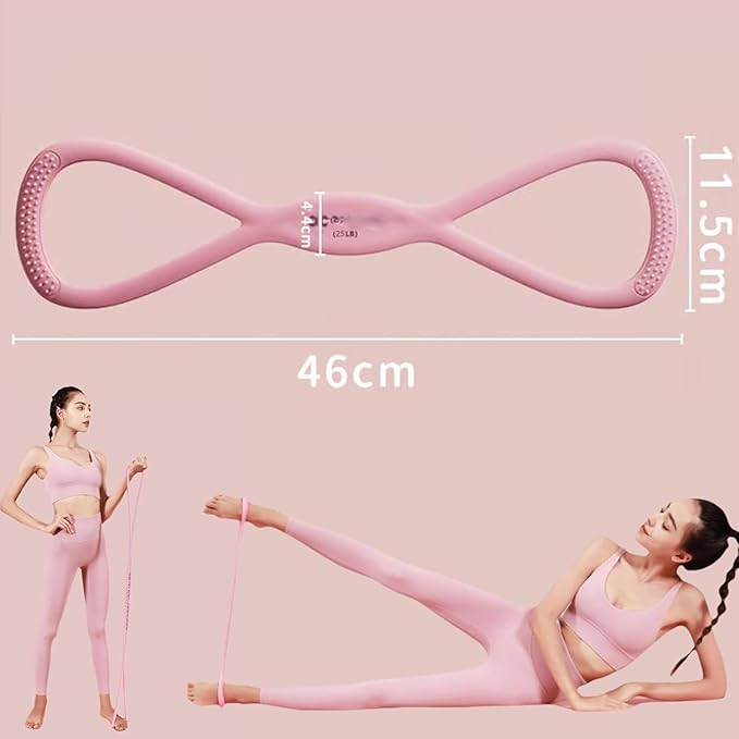 Luminousdo Resistance Bands,2025 New Upgraded Figure 8 Resistance Band for Working Out,High Elasticity Stretch Arm Rope for Yoga,Chest Expander Strap with Handles for Women Men-FlexoryFit