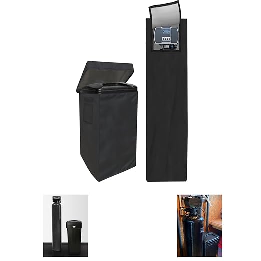 Water Softener Cover for Outside Units,Filter Tank Cover(14’’D×64’’H)+Brine Tank Cover(16''D×44''H),Water Softener Cover Outdoor,All-Weather Protection,Cover for Water Fliter Outside