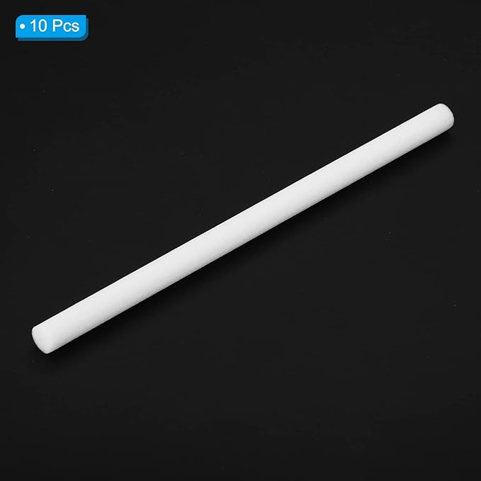PATIKIL Humidifier Cotton Filter Sticks, 10 Pcs Refill Sticks Filter Wicks Replacement for USB Mini Humidifiers Portable Diffuser (5.91'' x 0.31''), White