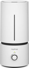 raydrop Cool Mist Humidifiers for Home Babies, 1.70 L Quiet and Small Ultrasonic Humidifier for Bedroom Nightstand, Space Saving, Auto Shut Off - (0.45 Gallon, US 110 V)