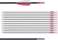 LWANO 31" Training Arrows-Archery Practice Target Arrows for Kids Youth or Beginners with Durable Shaft on Recurve Bow Compound Bow and Longbow