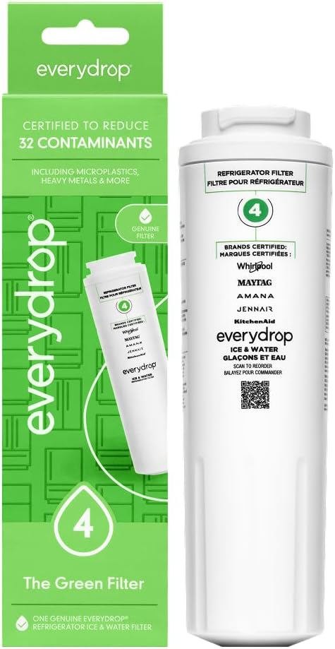 everydrop® by Whirlpool Ice and Water Refrigerator Filter 4, Single-Pack by EveryDrop+by+Whirlpool