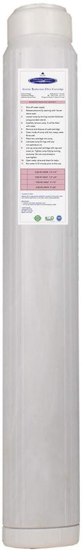 Crystal Quest Arsenic Water Filter Cartridge – Reduces Arsenic – Long Lasting, Easy to Install, High-Capacity, Steady 3 GPM Flow – Improves Water Quality for Home and Office - 2-7/8" x 20"