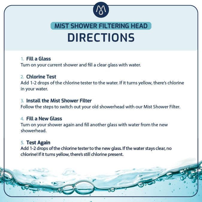 Mist Filtered Shower Head, Revitalizing 15 stage Shower Filter Combo, Improves The Condition of Your Skin & Hair, Shower Water Softener with High Output, Chrome - Shower filter for Hard Water