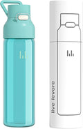 750ml Leak Proof Water Bottle with Flip Top Lid, BPA-Free USA Tritan Drink Bottle, Dishwasher Safe for Office, Outdoor & Daily Use (Teal, 1 Pack)