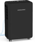2000 Sq. Ft Dehumidifier for Basement, 30 Pint Dehumidifiers for Home, Bedroom and Bathroom, 3 Modes Dehumidifier with Drain Hose, Smart Humidity Control, 24H Timer (Black)
