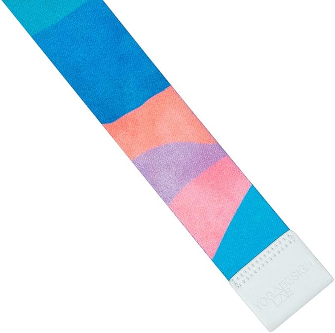 yogadesignlab YOGA DESIGN LAB | The Yoga Strap | Luxurious, Extra Long, Super Soft, Eco Printed | Studio Quality, Adjustable | Safely Stretch Further and Hold Longer | 8 ft Long-FlexoryFit