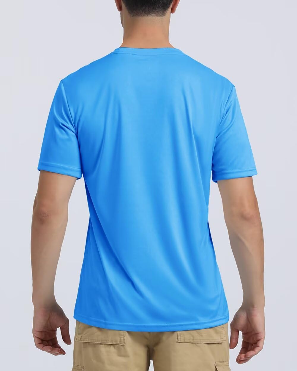 Boladeci Men's Swim Shirt Short Sleeve UPF 50+ Sun Protection SPF UV Moisture Wicking Lightweight Quick Dry Rash Guard