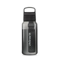 LifeStraw Go Series – BPA-Free Water Filter Bottle for Travel and Everyday use removes Bacteria, parasites and microplastics, Improves Taste, 1L Nordic Noir