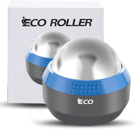 iECO Cryosphere Cold Massage Roller Ball - Massage Ball for Cold & Heat Relief, Myofascial Release, Trigger Point Therapy, Muscle Knots - Deep Tissue Ice Massager-FlexoryFit