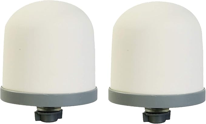 HUI NING Replacement Ceramic Dome Water Filter for Countertop, Household Water Bucket, Cooler Filtration Systems Pitcher (2 pieces)