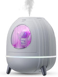 Mini USB Humidifier 250ml with 7 Colors LED Night Light, Small Humidifier for Kids, Plant, Bedroom, Office, Desk, Babies Room, No Battery (White - Spaceman)