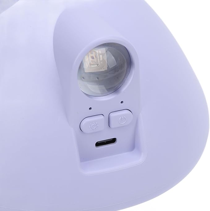 Travel Portable Cute Mushroom House Design Humidifier with Night Light, Personal 300ml Silent Humidifier for Office, Bedroom Car