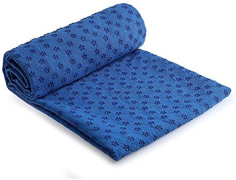 IBL-Yoga Towel, Hot Yoga Mat Towel - Sweat Absorbing Non-Slip for Hot Yoga, Pilates and Workout, 24x72 inches with Grip-FlexoryFit