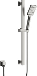 EVESTEIN Adjustable Hand Held Shower with Slide Bar, 3-Function Handshower Head with Hose, Brushed Nickel